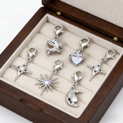 Moon Star Heart Alloy Charms