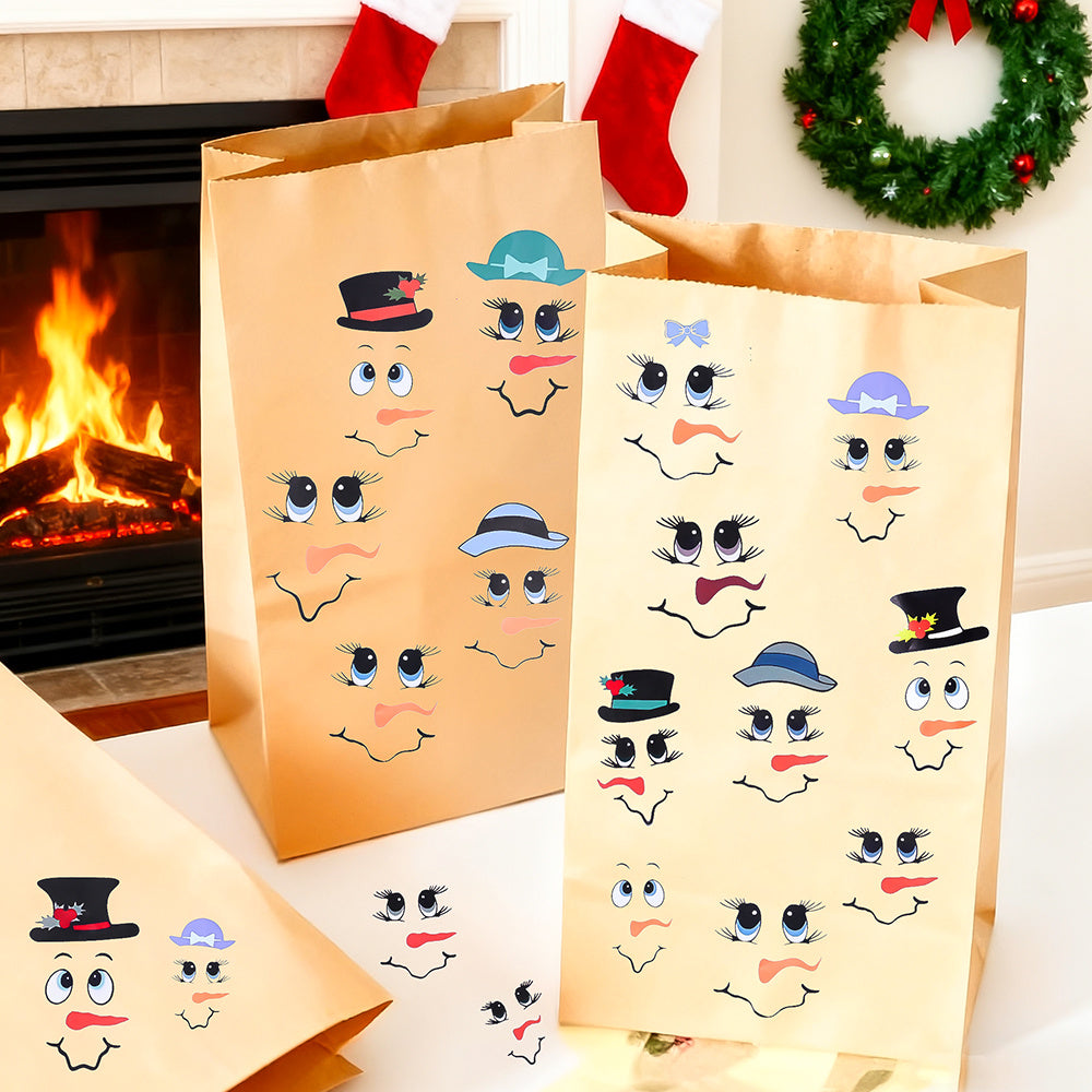 Snowman Emoji PVC Stickers