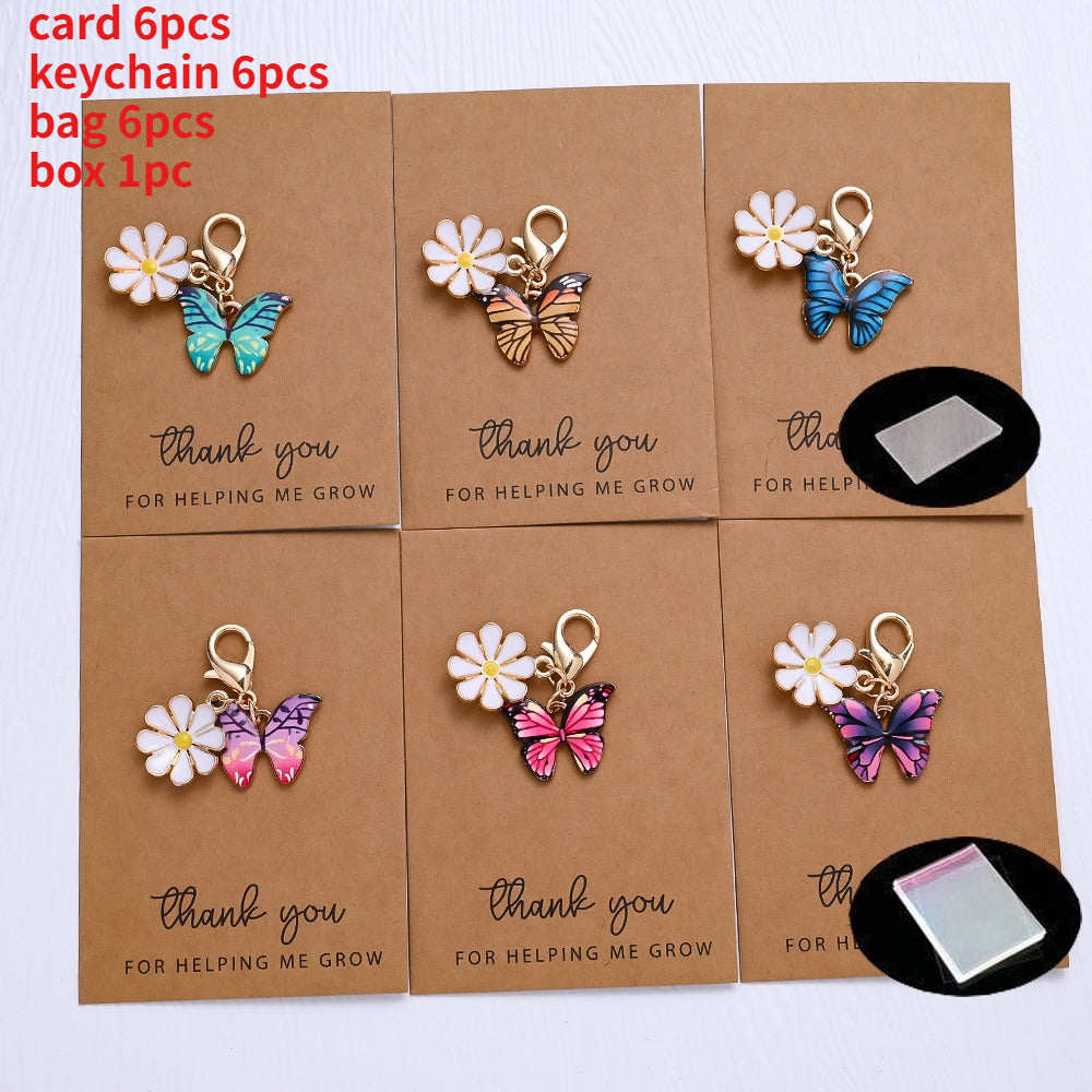 Butterfly Keychain Gift Set