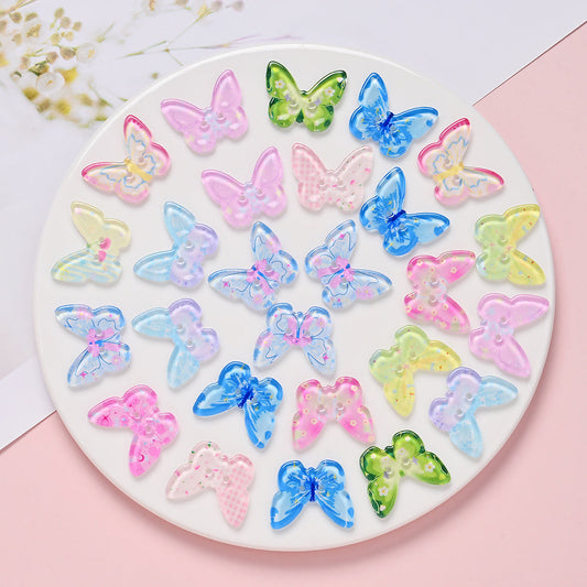 Spring Butterfly Print Sewing Buttons