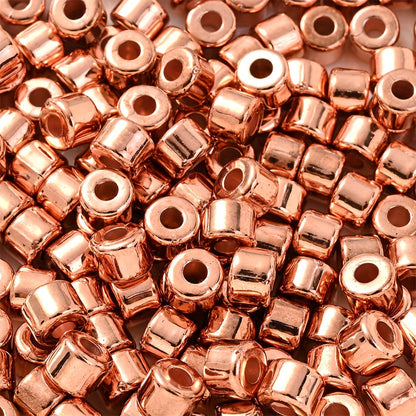100PCS 6×5mm Multicolor CCB Tube Spacer Bead Set