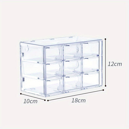 6/9/12-Grid Clear Acrylic Jewelry & Craft Storage Organizer