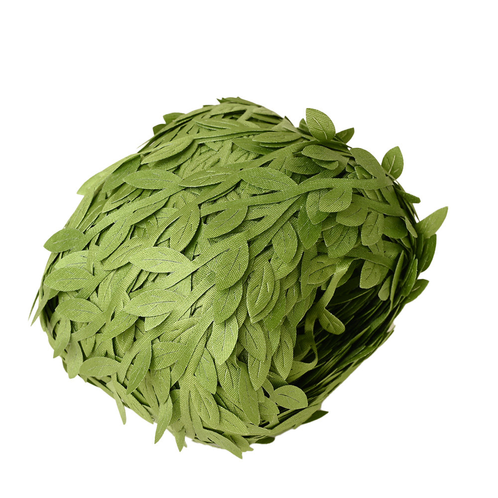 Silk Leaf Artificial Green Garland