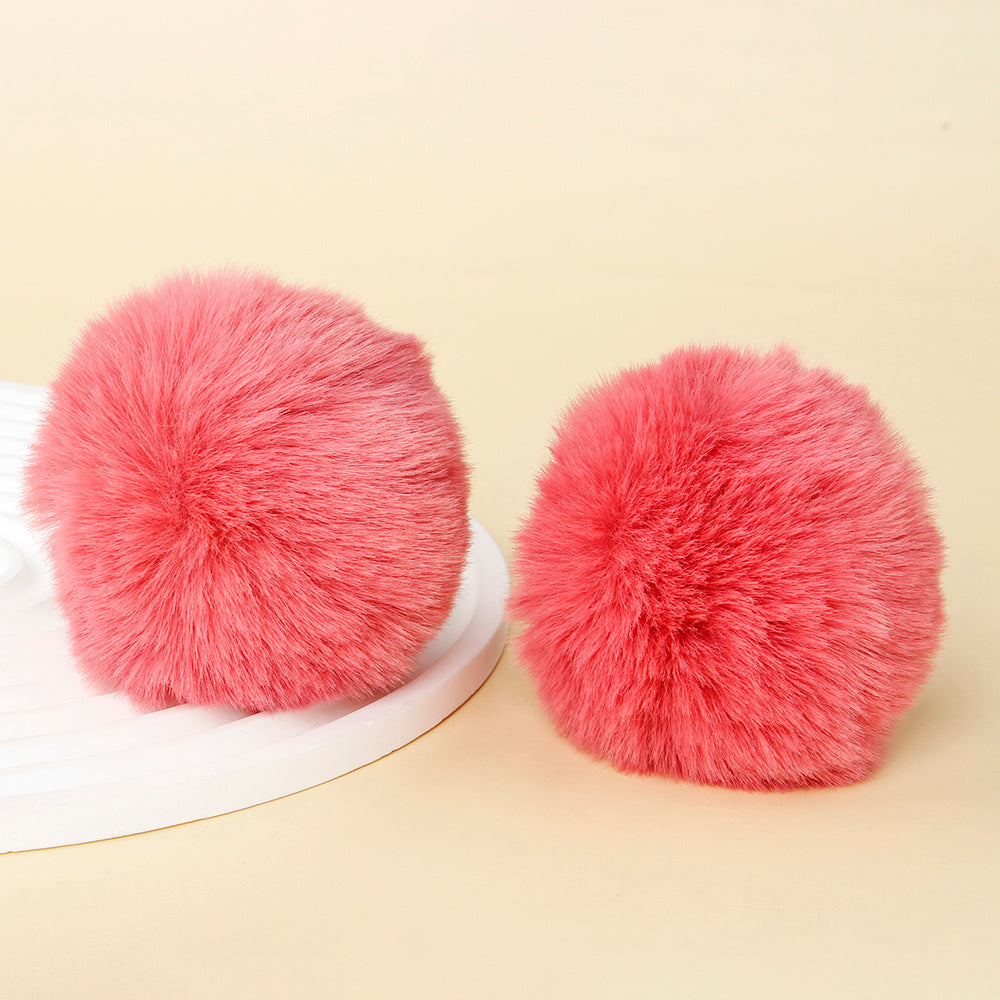 Fashion Multicolored Faux Rabbit Fur Plush Balls