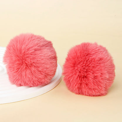 Fashion Multicolored Faux Rabbit Fur Plush Balls