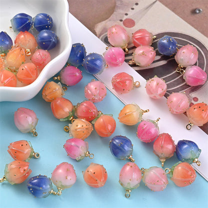 Acrylic Flower Bud Charms