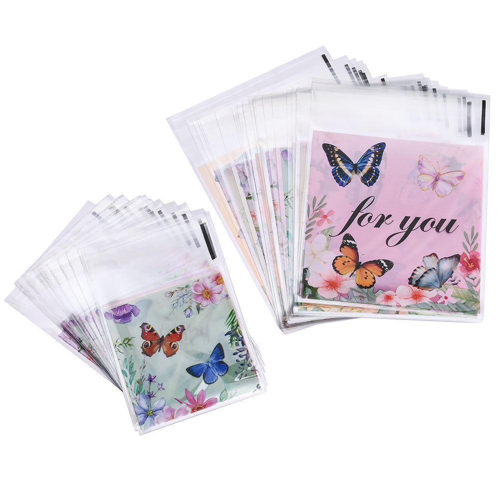 Butterfly Pattern Self-Adhesive OPP Packaging Bags
