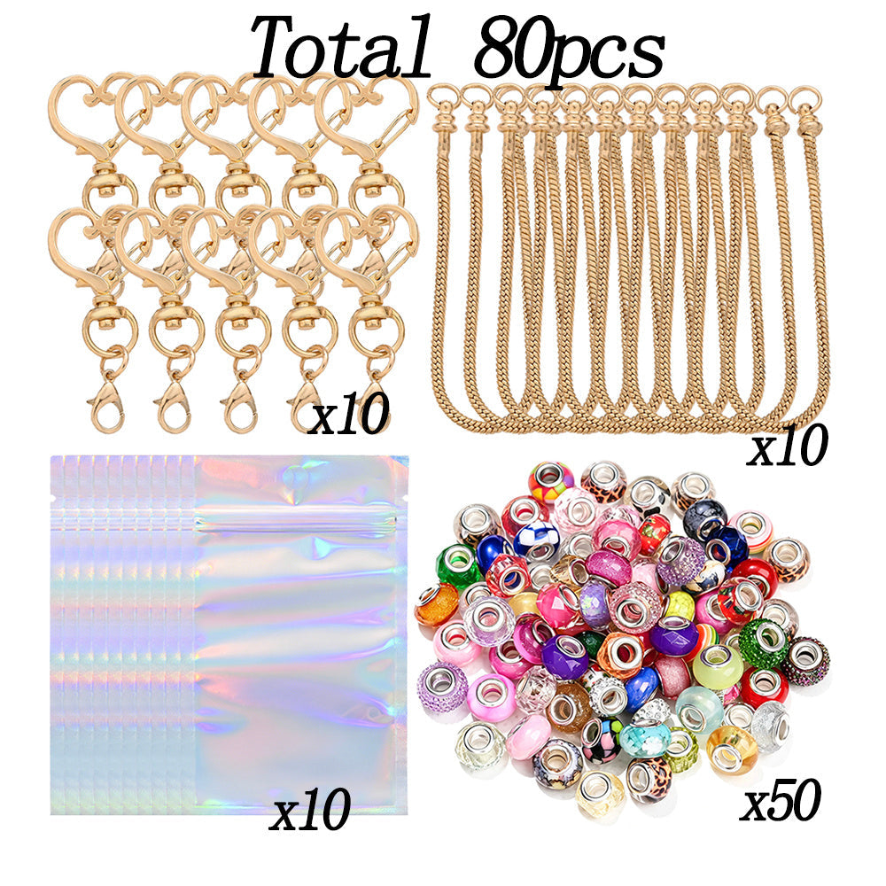 20PCS Beaded Keychain Making Set