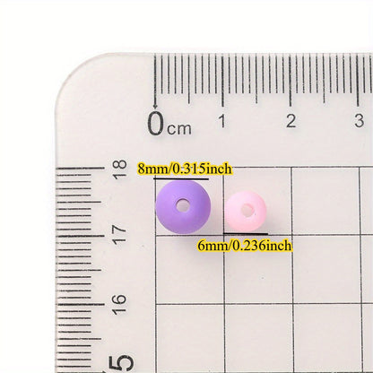 Color Series Matte Round Acrylic Spacer Beads