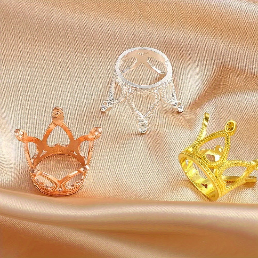 Vintage Crown Alloy Spacer Beads
