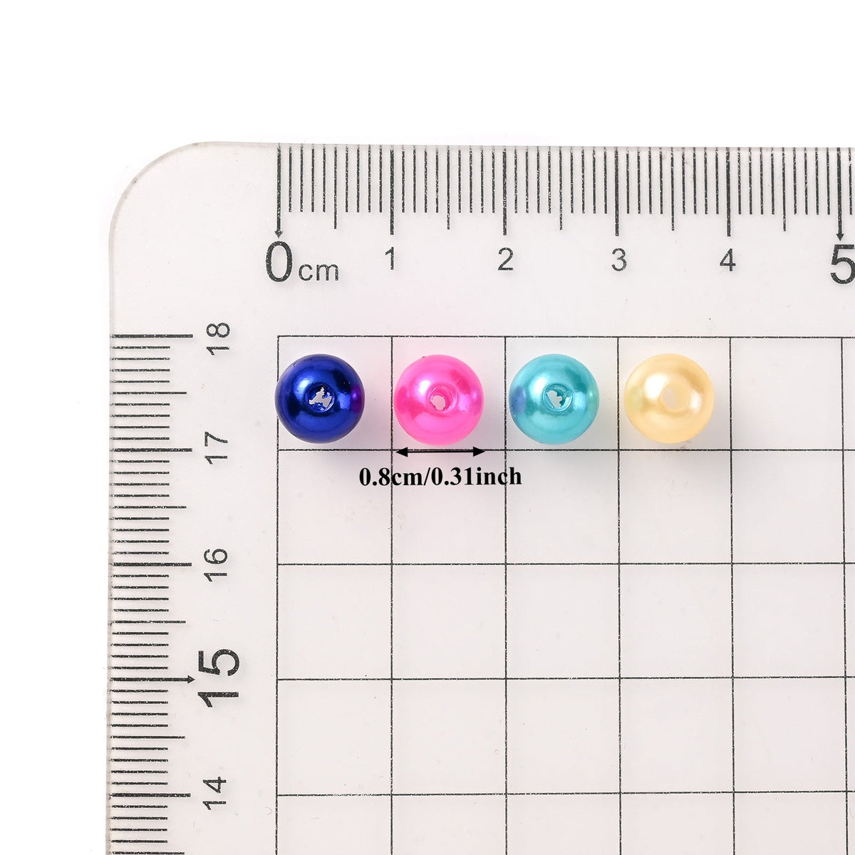 Colorful Imitation Pearl Acrylic Beads