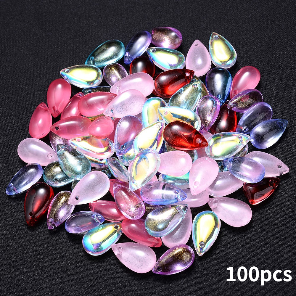 Mixed Water Drop Glass Beads