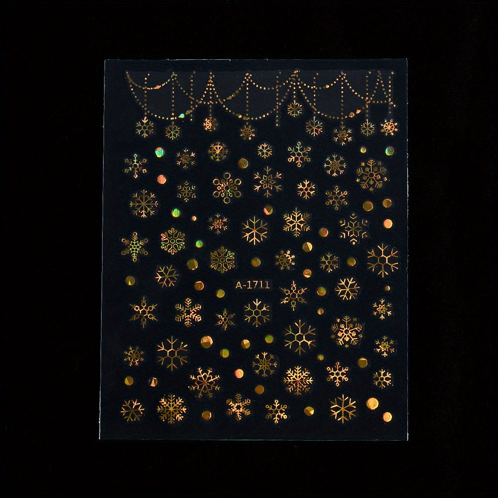 Gold Pattern Manicure Stickers