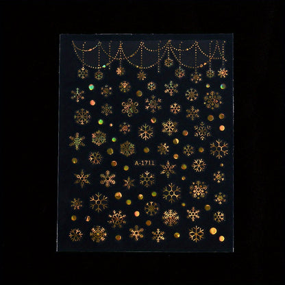 Gold Pattern Manicure Stickers