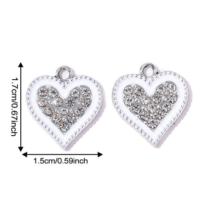 Valentine’s Day Heart Alloy Pendants