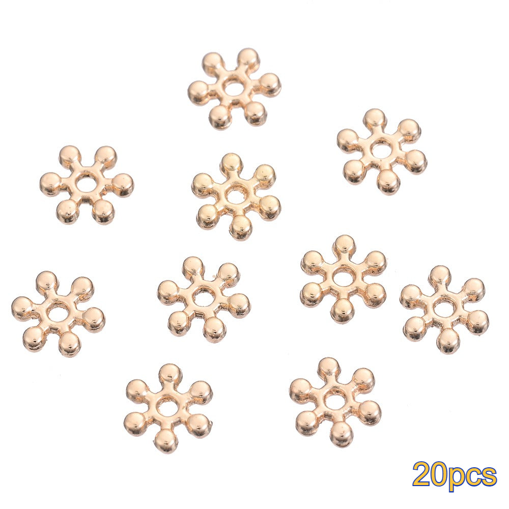 20PCS Gold Alloy Multi-Shape Spacer Bead Set