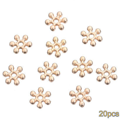 20PCS Gold Alloy Multi-Shape Spacer Bead Set