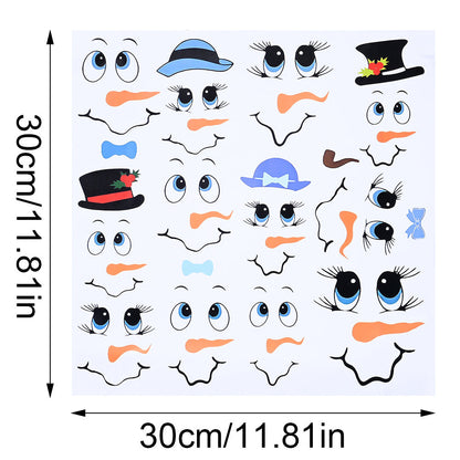 Snowman Emoji PVC Stickers