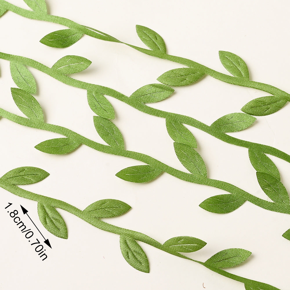 Silk Leaf Artificial Green Garland