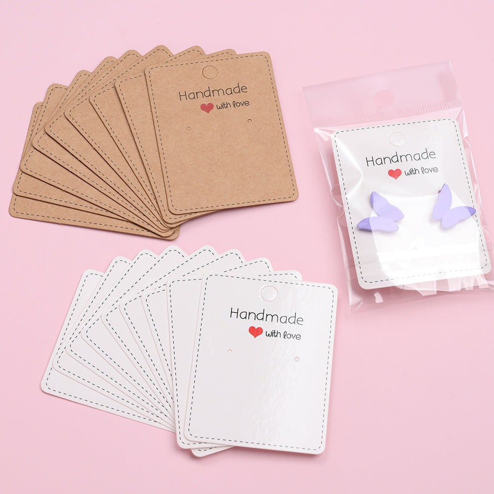 Handmade With Love Earring Display Cards