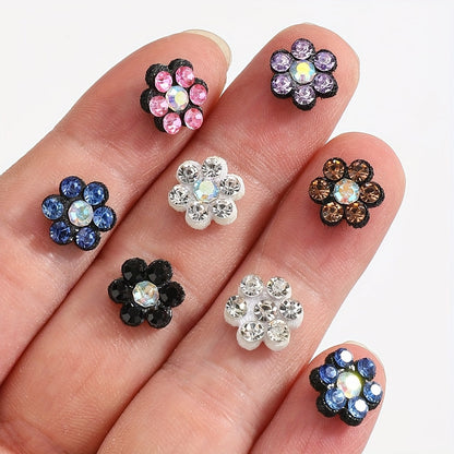 Plum Blossom Rhinestone Patches