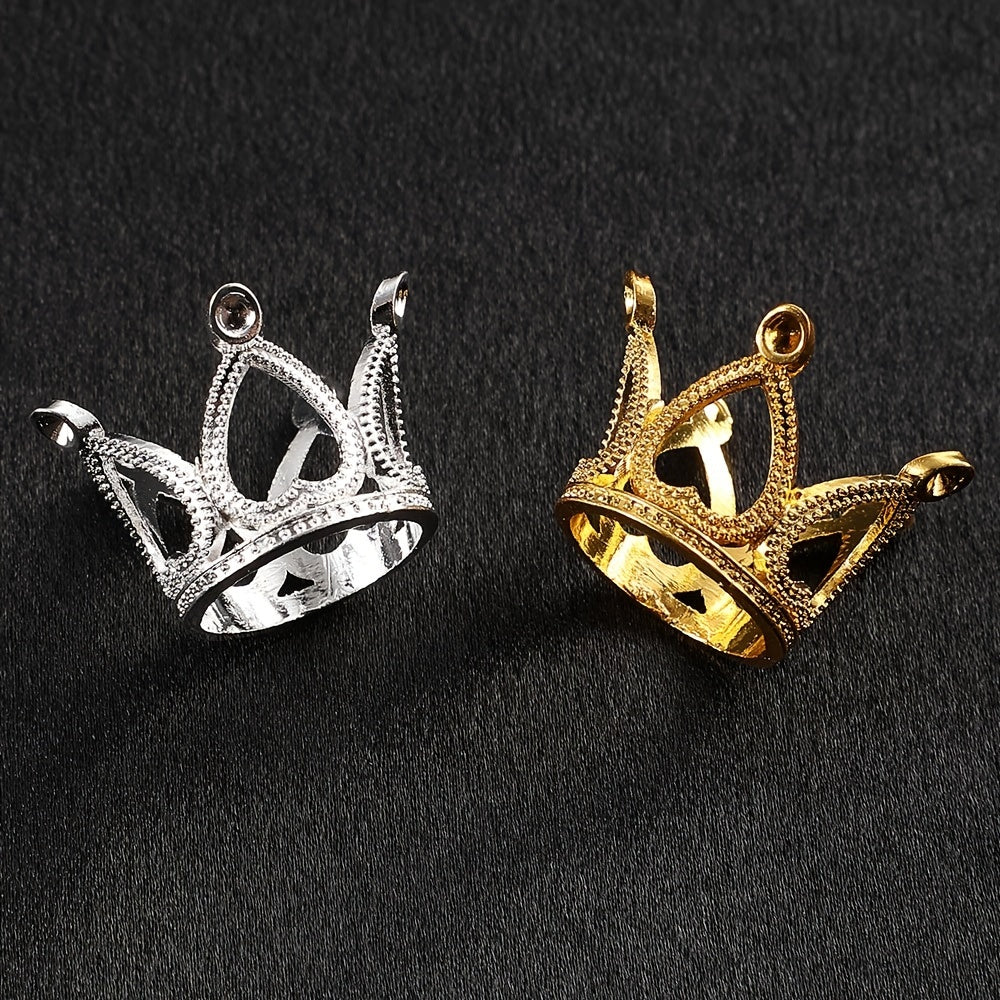 Vintage Crown Alloy Spacer Beads