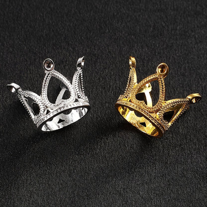 Vintage Crown Alloy Spacer Beads
