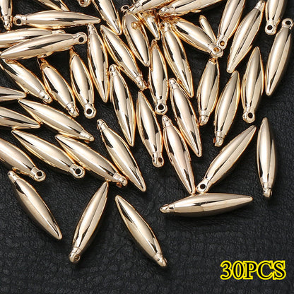 Gold & Silver CCB Plastic Pendants