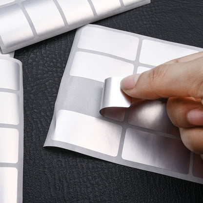 Silvery Waterproof Label Stickers