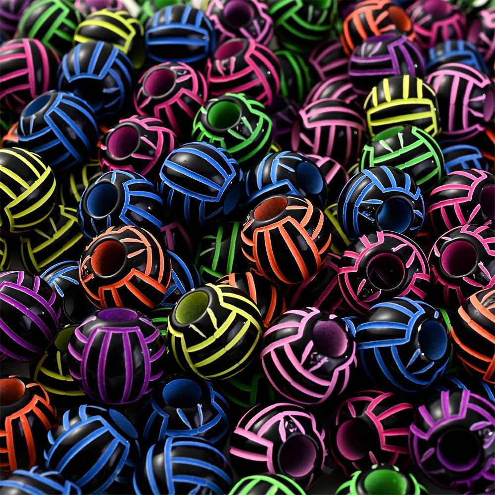 Sports Theme Acrylic Beads
