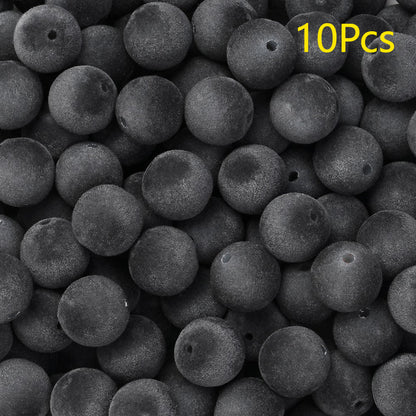 Frosted Round Acrylic Beads