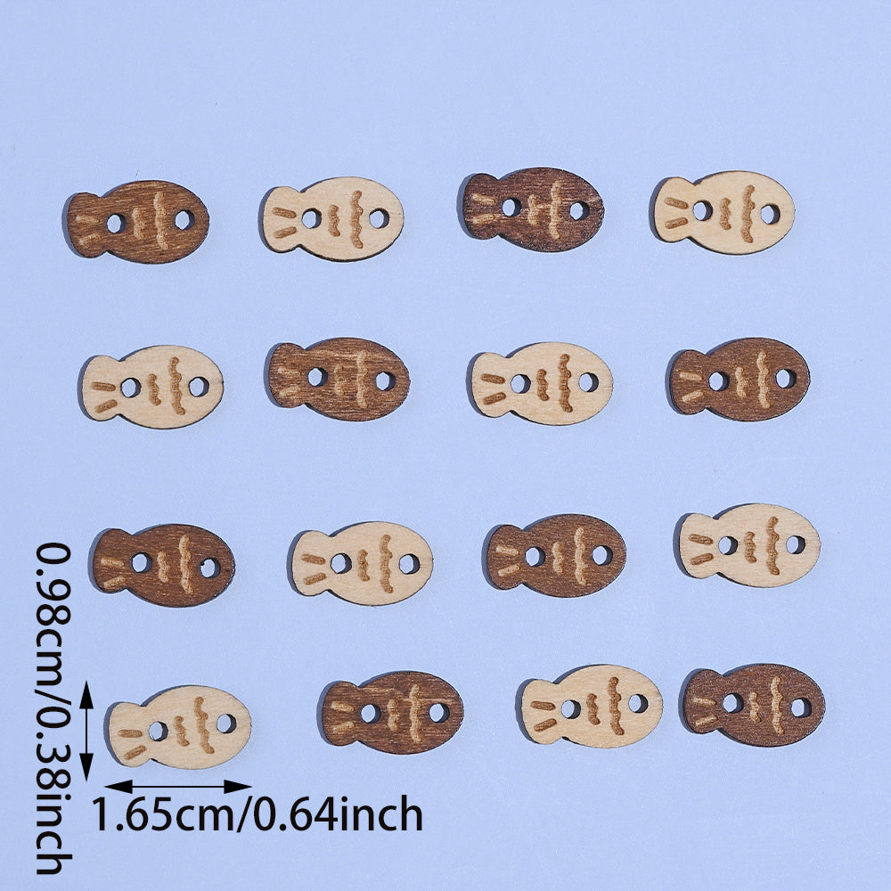 Fish Shape Double Hole Buttons