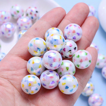 Multi-Color Love Acrylic Beads