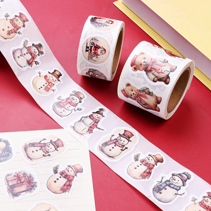 Christmas Pattern Roll Stickers