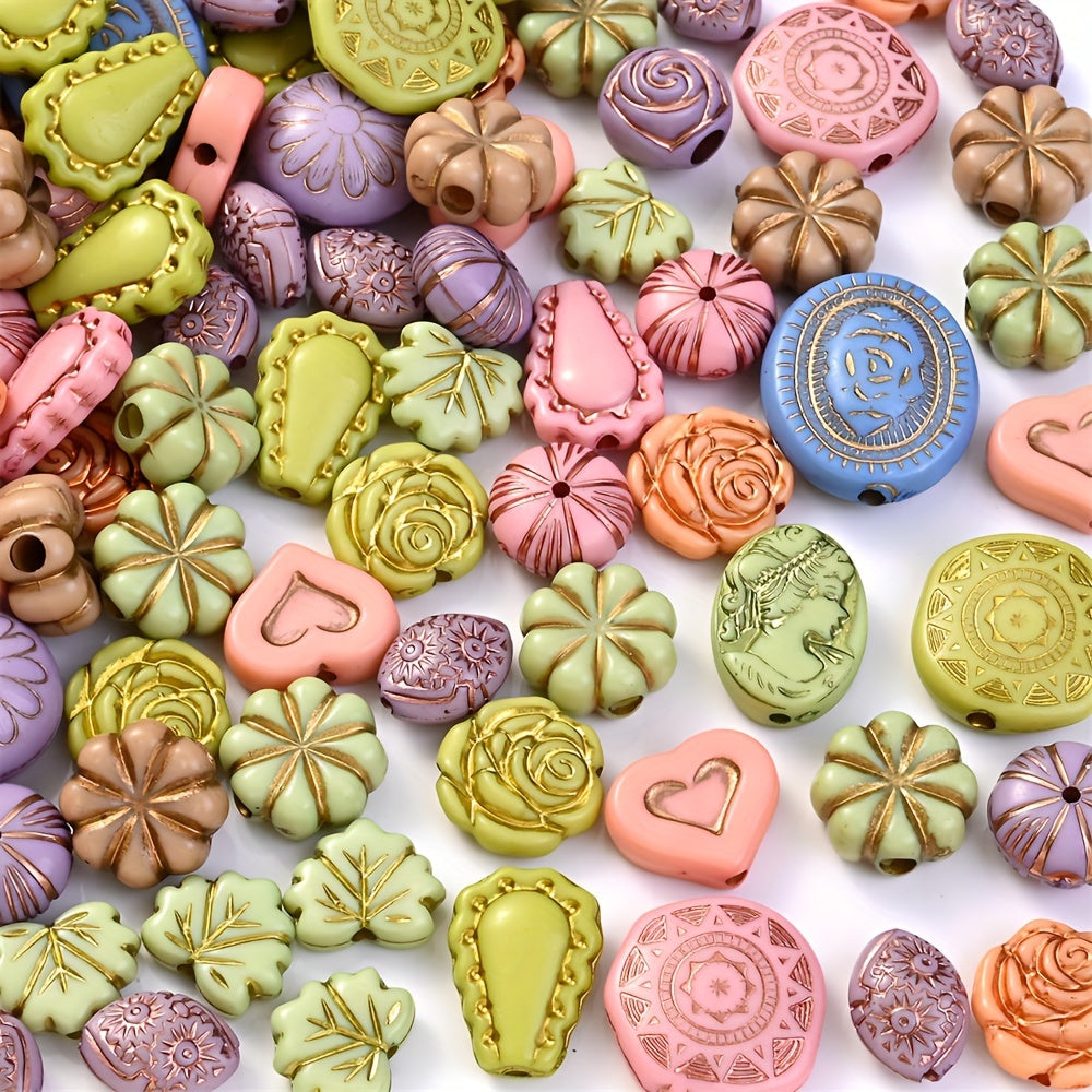 Retro Acrylic Beads Mix