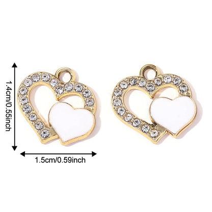 Valentine’s Day Heart Alloy Pendants