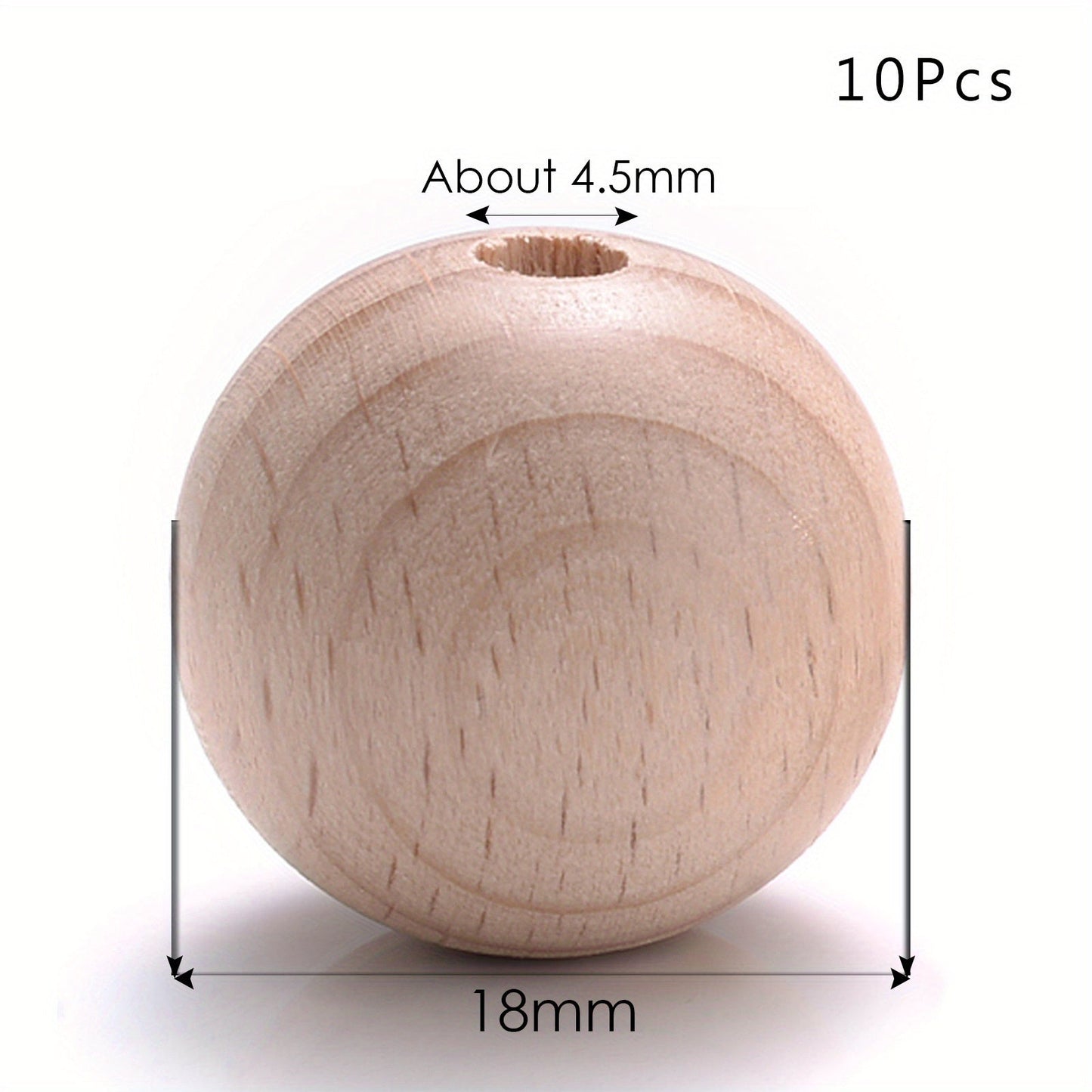 Round Wooden Beads