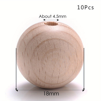 Round Wooden Beads
