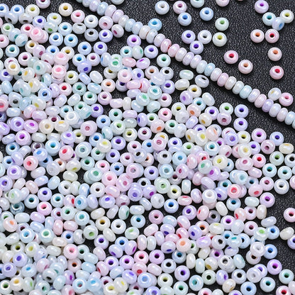 Colorful 3 mm Donut Rice Spacer Beads