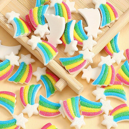Rainbow Star Resin Patches