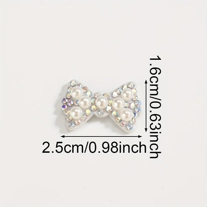 Rhinestone Bow Patches