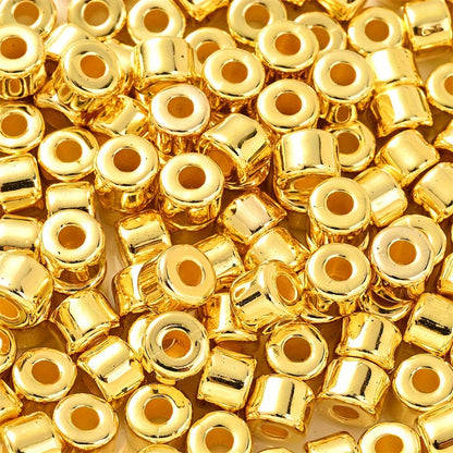 100PCS 6×5mm Multicolor CCB Tube Spacer Bead Set