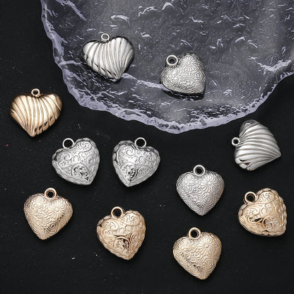 10PCS Gold & Silver CCB Love Pendant Set