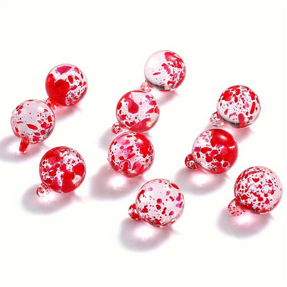 10PCS 19×16mm Colorful Transparent Acrylic Pendant Set