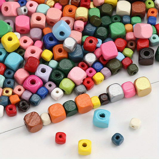 Square Wooden Beads