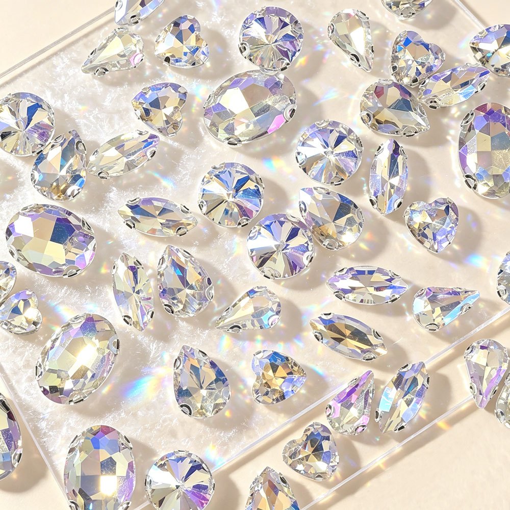 Glass Claw Rhinestones Patches
