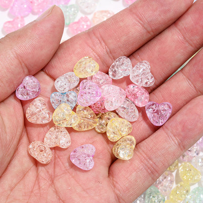Acrylic Popped Crystal Love Beads