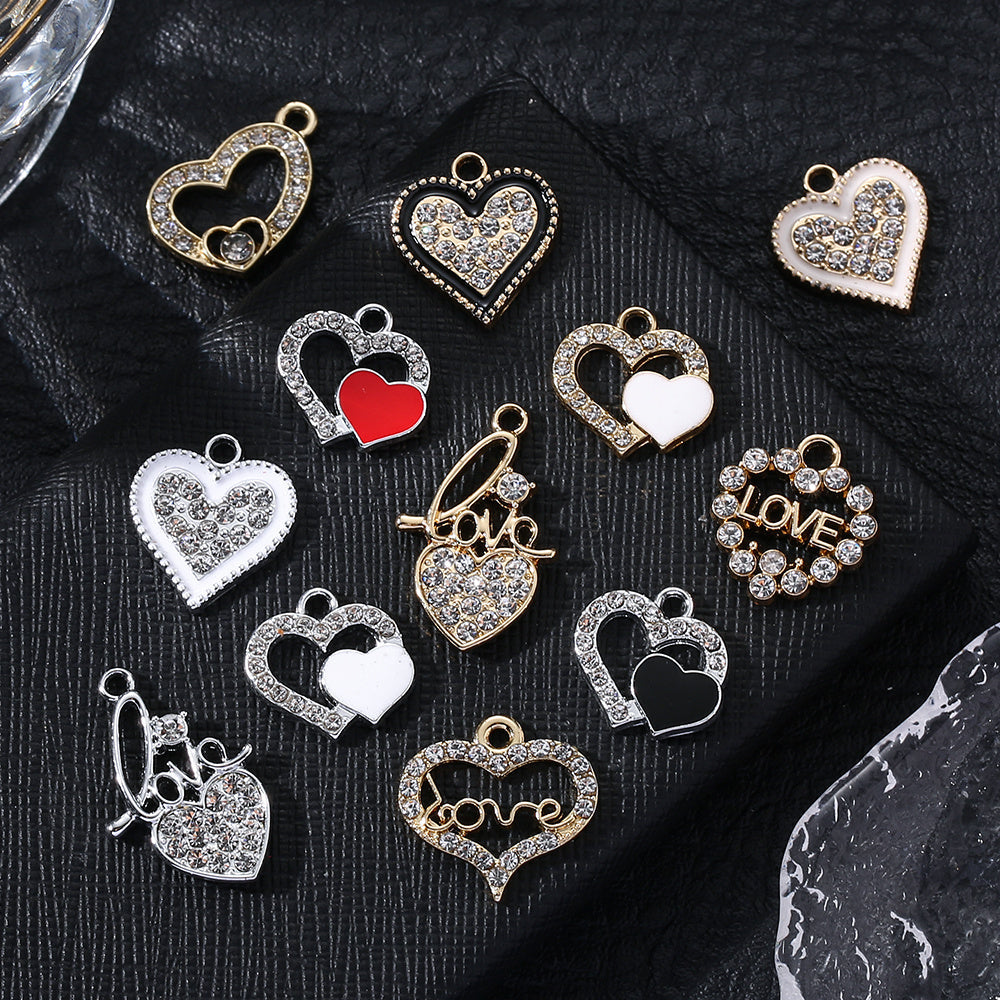 Valentine’s Day Heart Alloy Pendants