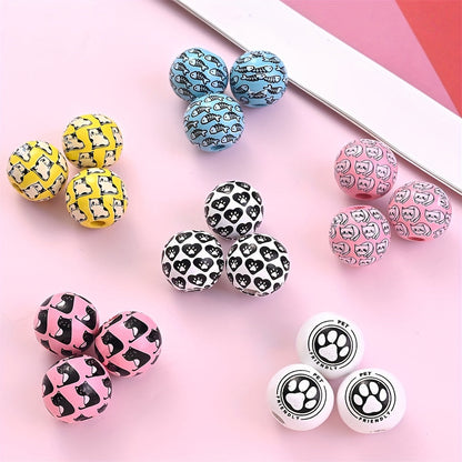 Colorful Round Wooden Beads