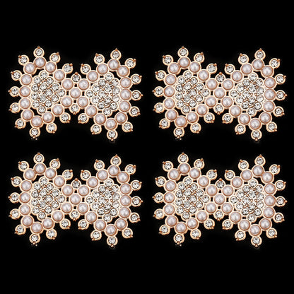 Stylish Acrylic Pearl and Rhinestone Flatback Embellishments